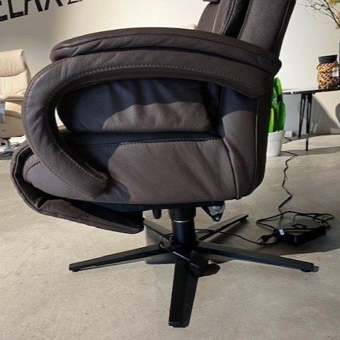 Himolla Cosyform relaxzetel in leder met 4 motoren (uitstaphulp) - 2